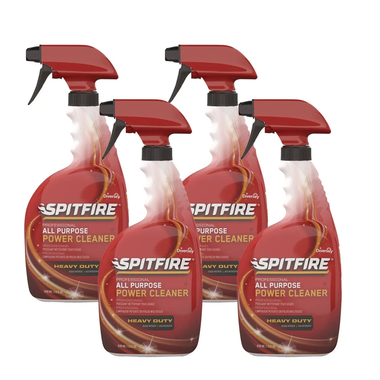 DVOCBD540038 Spitfire All Purpose Power Cleaner, Liquid, 32 Oz Spray Bottle, 4/carton Diversey