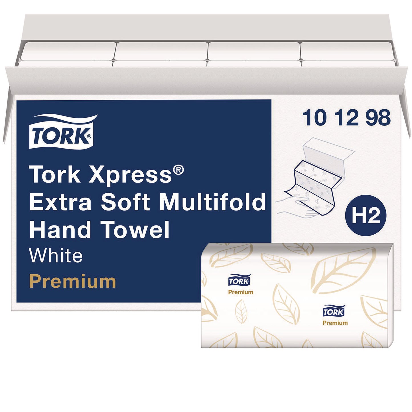 TRK101298 Xpress Extra Soft Multifold Towel, 2-Ply, 9.12 x 12.8, White, 94 Towels/Pack,16 Packs/Carton Tork