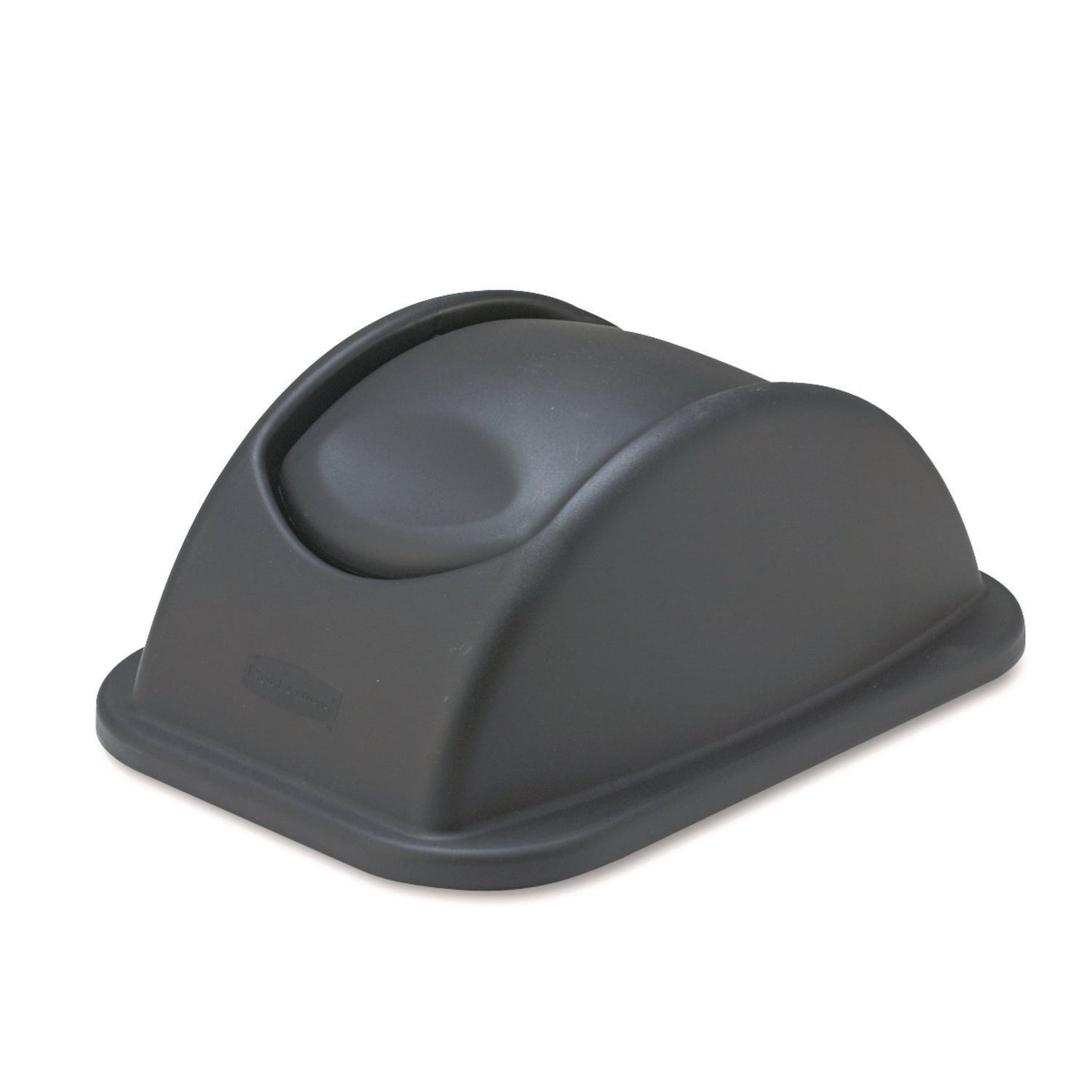 RCP306600BK Rectangular Free-Swinging Plastic Lids, Black RUBBERMAID COMMERCIAL PROD.