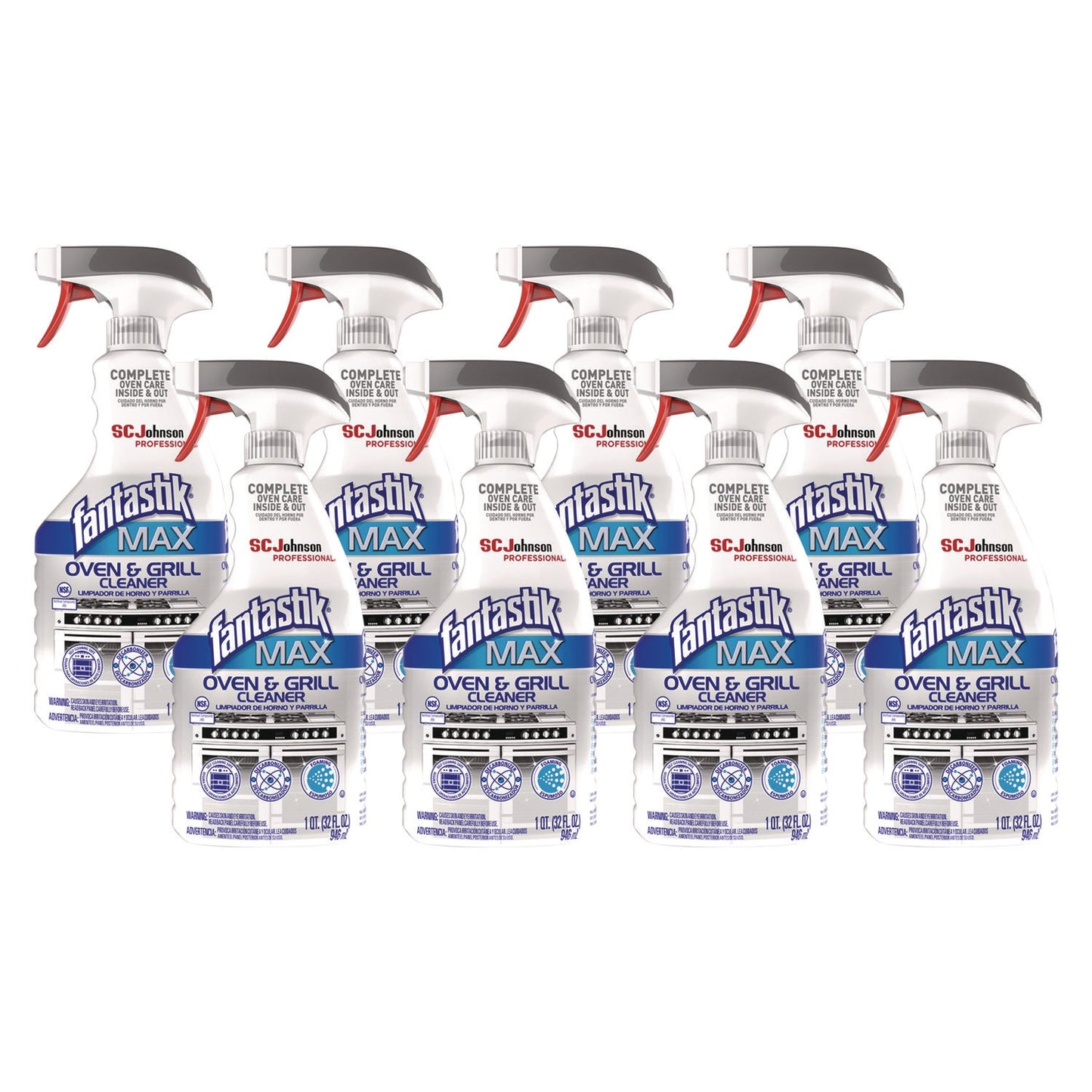 SJN323562CT Max Oven And Grill Cleaner, 32 Oz Bottle, 8/carton Fantastik MAX