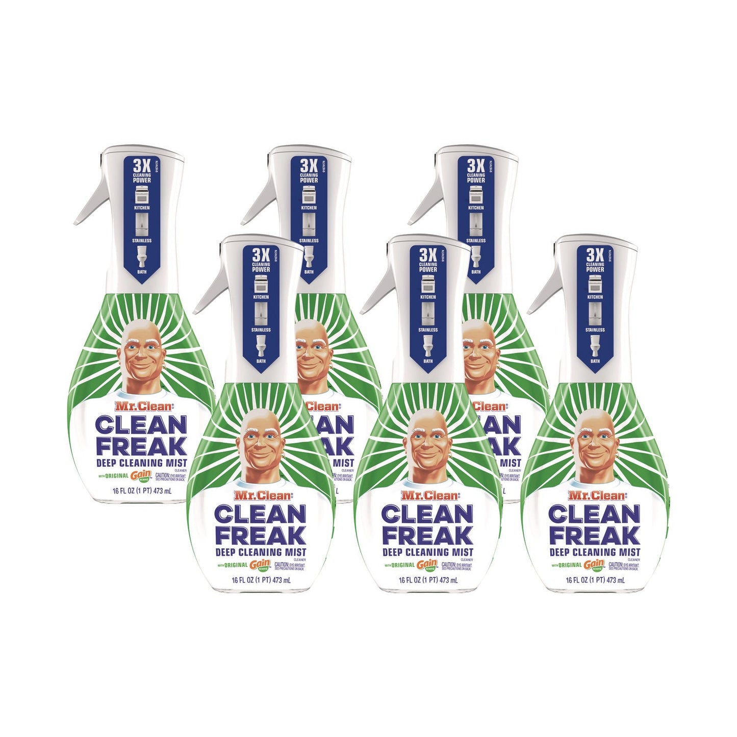 PGC79127 Clean Freak Deep Cleaning Mist Multi-Surface Spray, Gain Original, 16 Oz Spray Bottle, 6/carton Mr. Clean