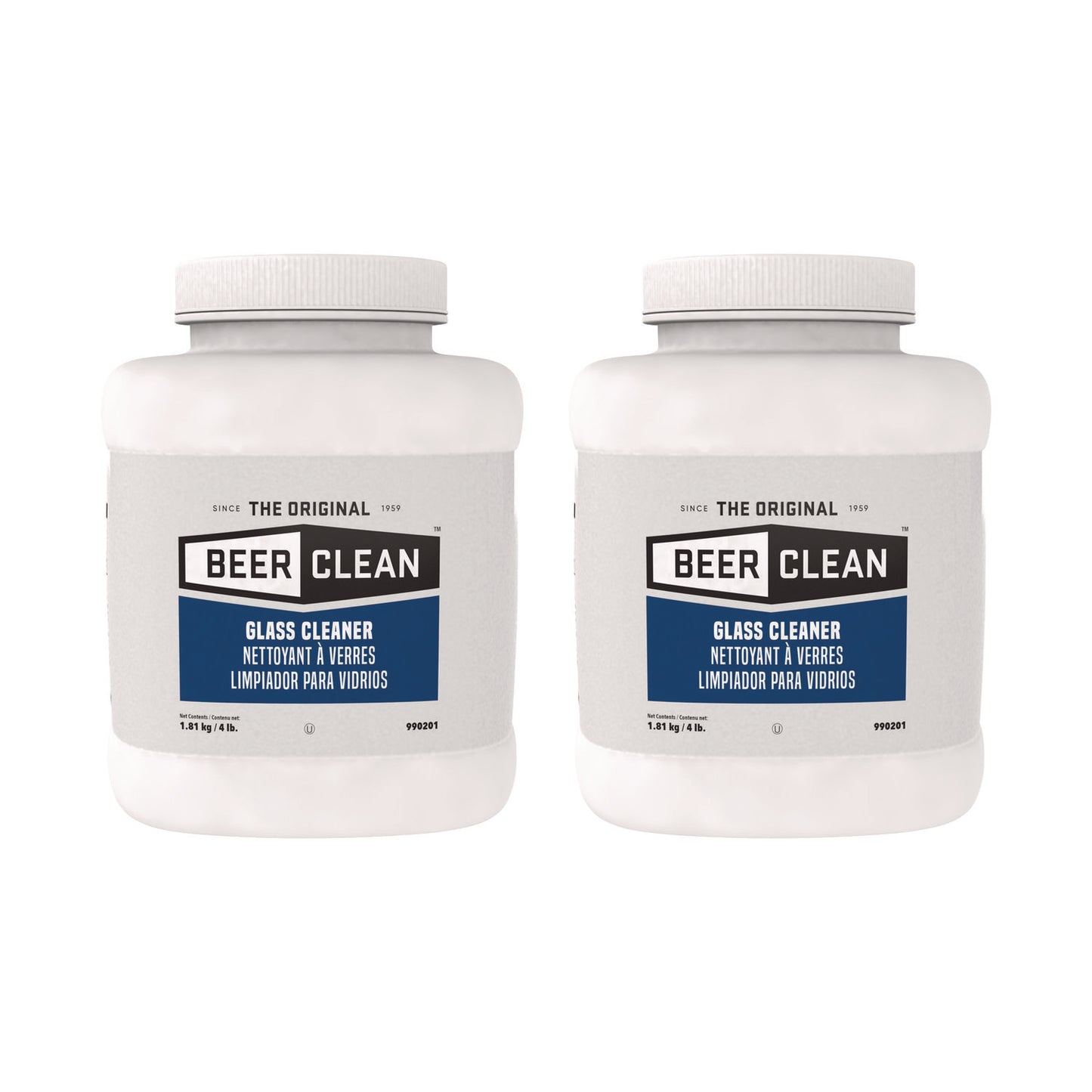 DVO990201 Beer Clean Glass Cleaner, Unscented, Powder, 4 lb Container Diversey