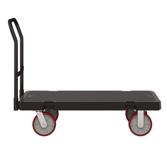 SUAPDPT2448 Resin Platform Truck, 1,600 lb Capacity, 24.25 x 52.25 x 41, Black