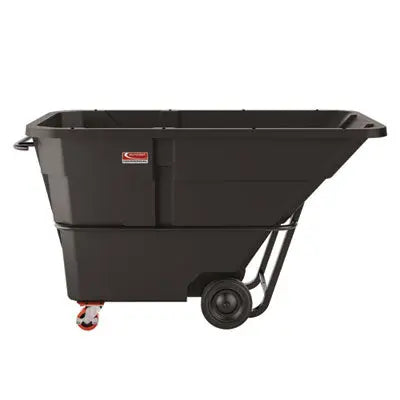 SUARMTTSD150 1.5 cu yd Standard Duty Tilt Truck, Forkliftable Frame, 1,300 lb Capacity, Black/Red SUNCAST CORPORATION