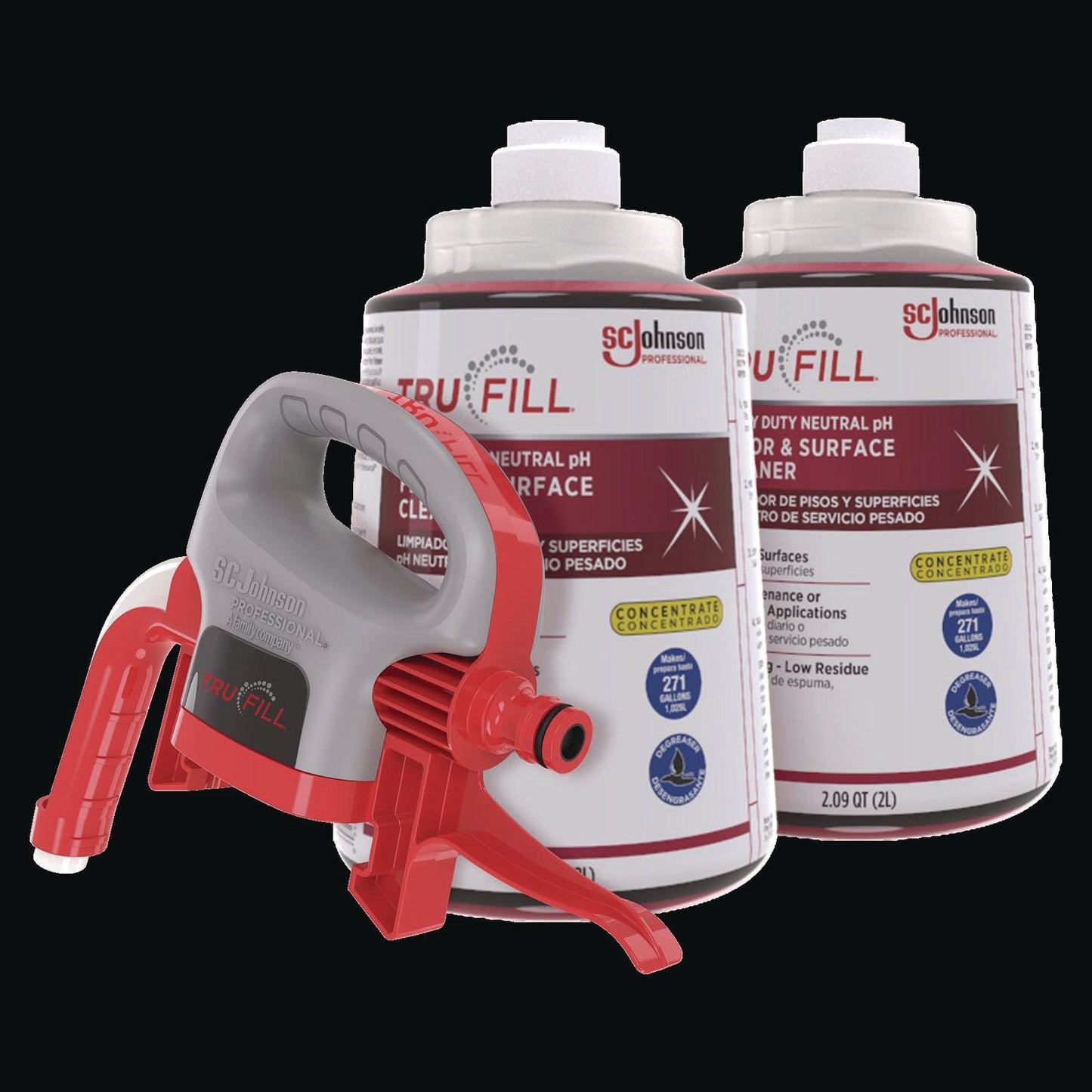 SJN684501 TruFill Starter Pack, Fresh Scent, Two 2 L Cartridges, One Dispenser Head SC Johnson Professional