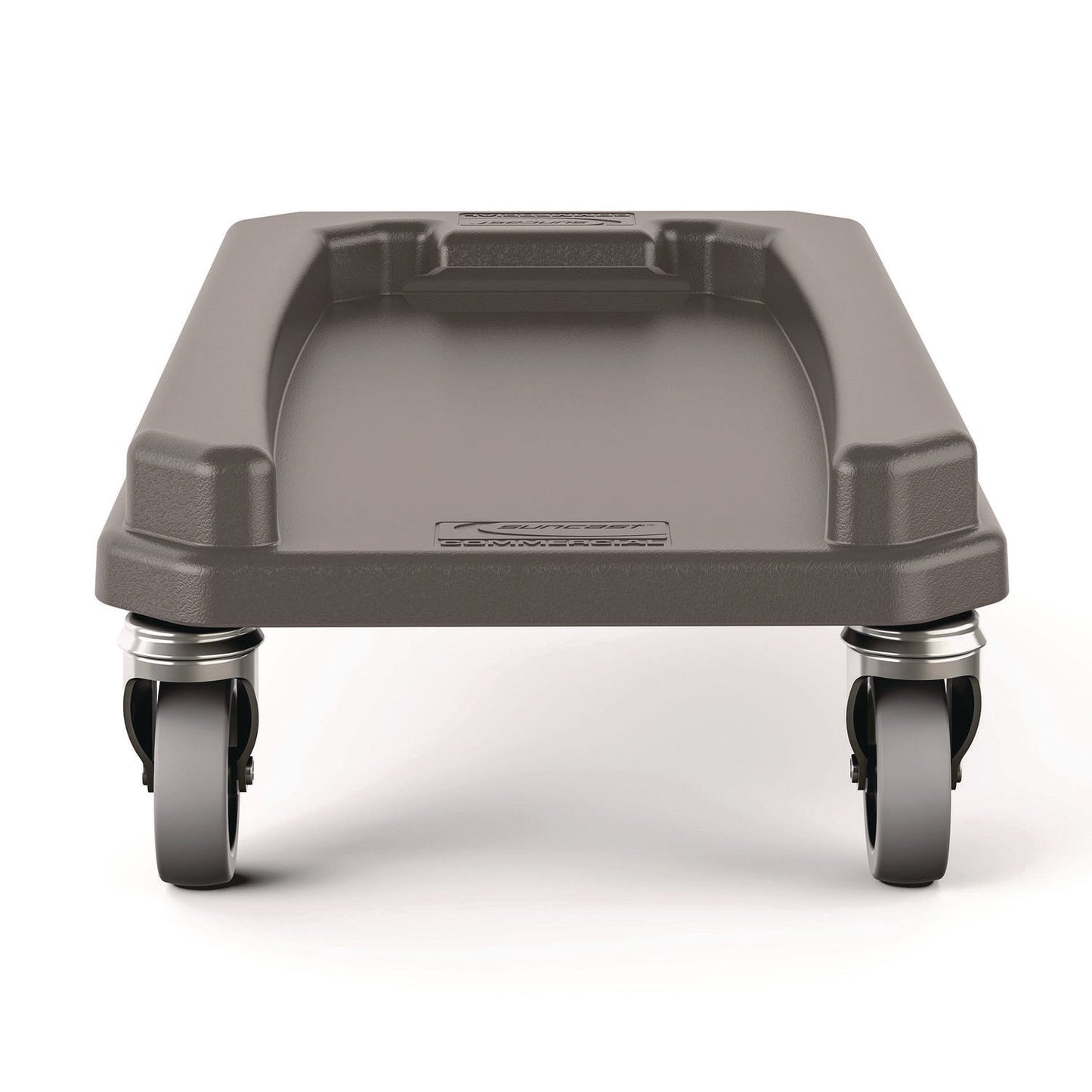 SUATCNDOLLY 23 Gallon Resin Slim Trash Can Dolly, 11.88" x 20.78" x 6.18", Gray Suncast Commercial