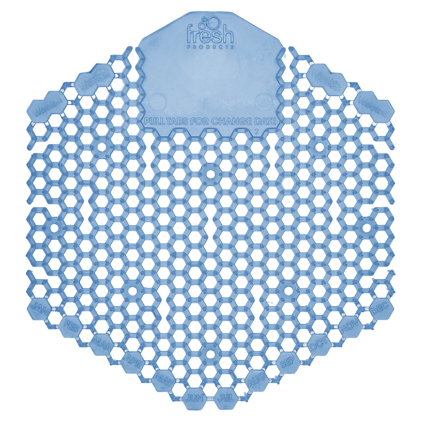 FRS3WDS60CBLBX Wave 3D Urinal Deodorizer, Cotton Blossom Scent, Blue, 10/Box Fresh Products