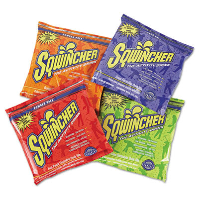 SQW016044AS Powder Pack Concentrated Activity Drink, Assorted, 23.83 Oz Packet, 32/carton SQWINCHER CORP