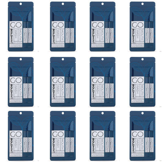 GMHMW05BOLD Individual Mouthwash Packets, Bold Mint Flavor, 0.37 Packet, 5/Pack, 12 Packs/Box