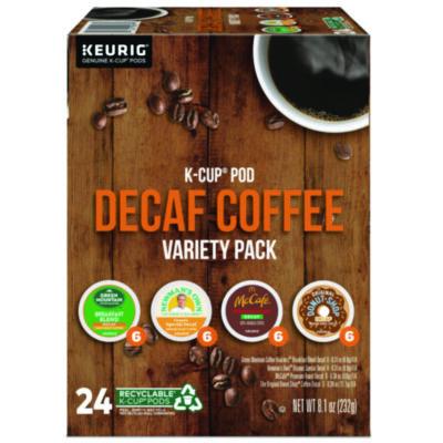 GMT9977 Decaf Variety Coffee K-Cups, Assorted Flavors, 0.38 oz K-Cup, 24/Box