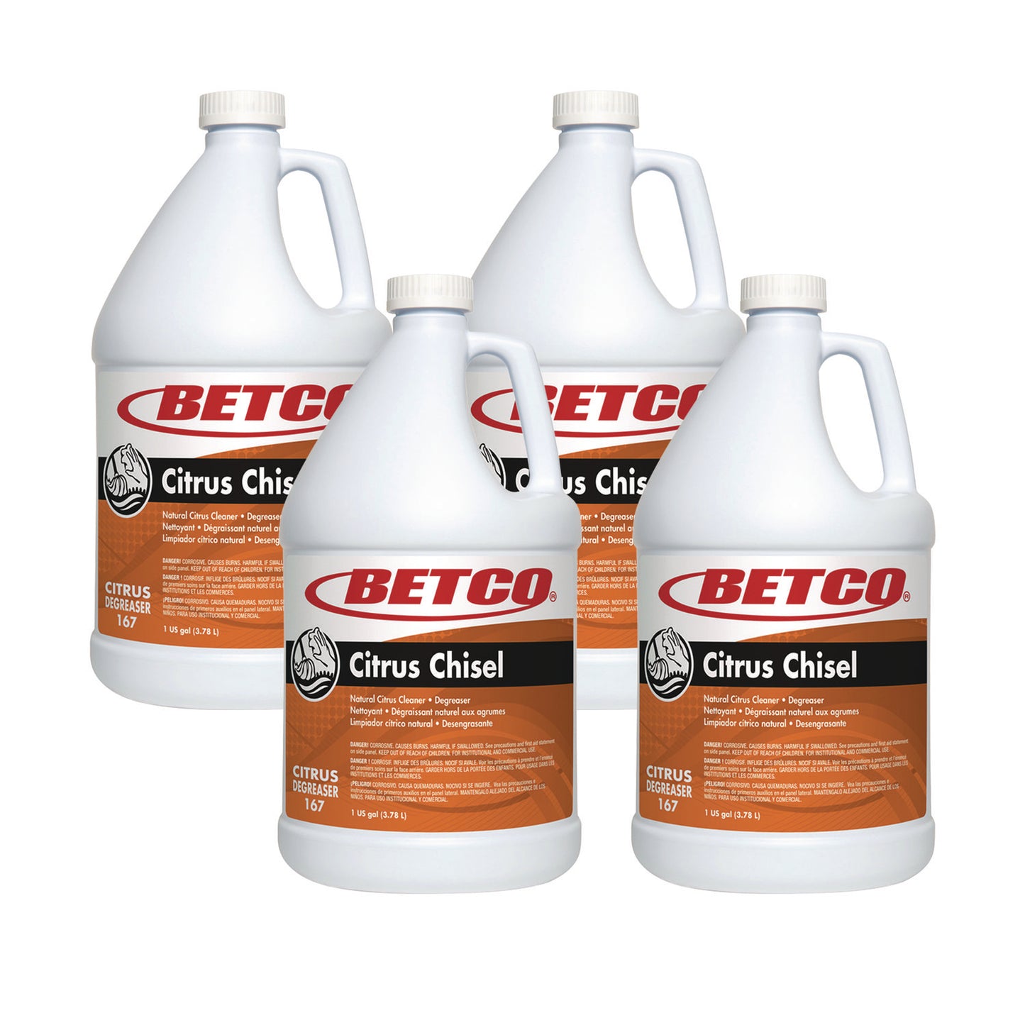 BET1670400 Citrus Chisel, Citrus Scent, 1 gal Bottle, 4/Carton