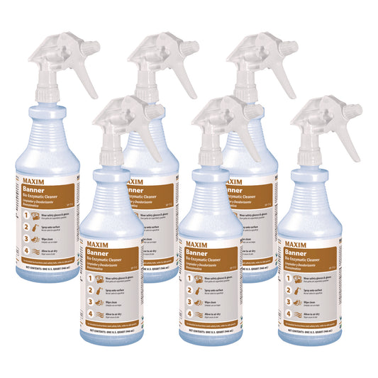 MLB07120086 Banner Bio-Enzymatic Cleaner, Safe-to-Ship, Fresh Scent, 32 oz Bottle, 6/Carton