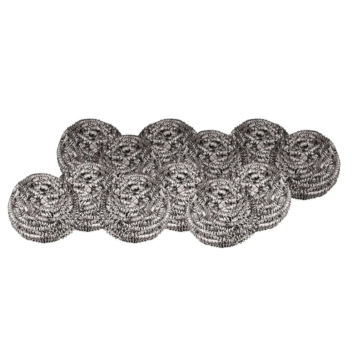 BWK35 Stainless Steel Scrubber, Medium Size, Steel Gray, 72/carton Boardwalk