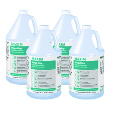 MLB18000041 Mega Mop Damp Mop Concentrate, Lemon Scent, 1 Gal Bottle, 4/carton MIDLAB