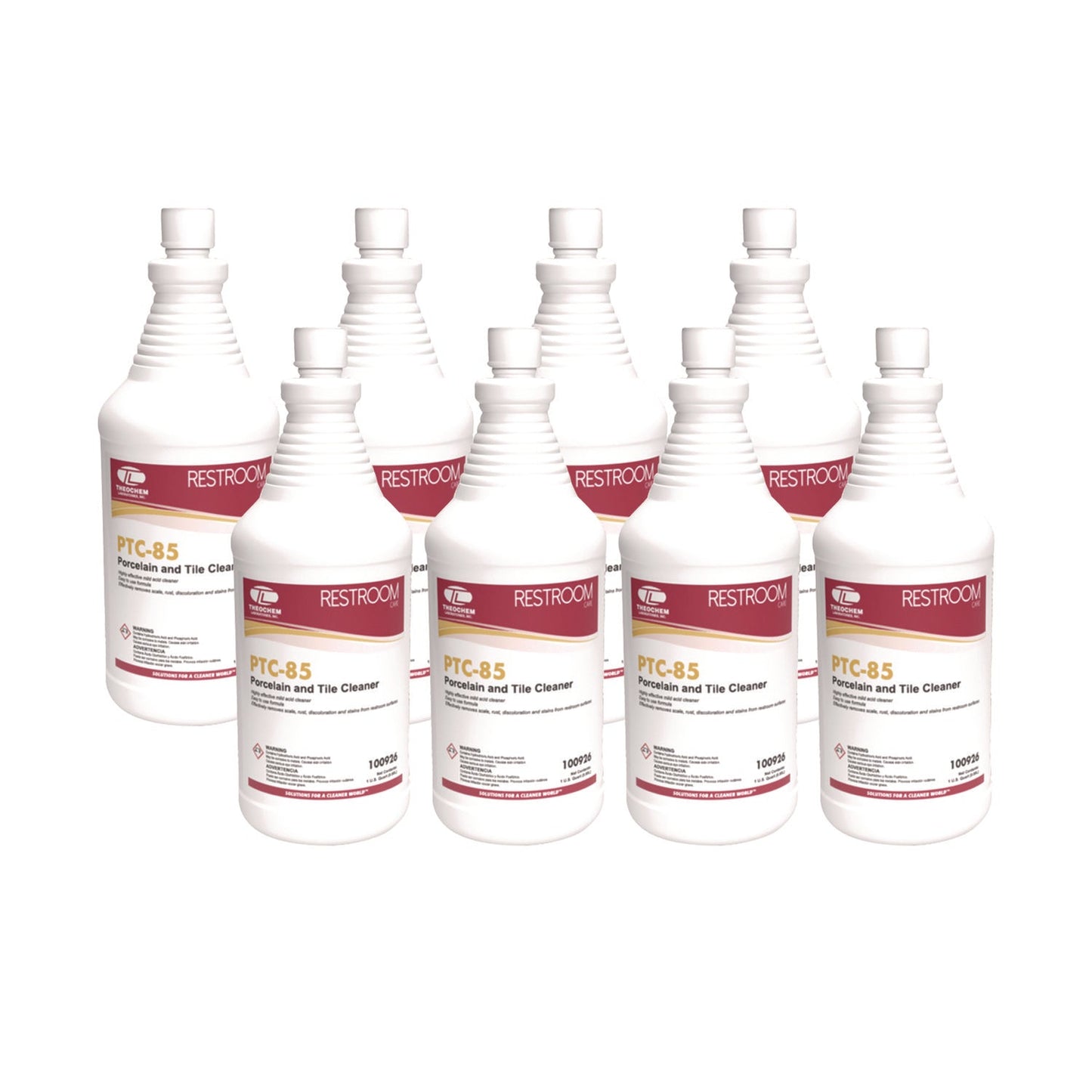 TOL926 PTC-85 Porcelain and Tile Cleaner, Pleasant Scent, 32 oz Bottle, 12/Carton Theochem Laboratories
