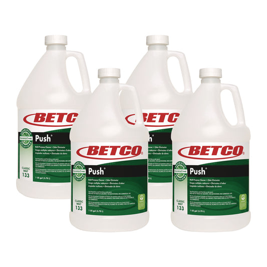 BET1330400 Green Earth Push Enzyme Multipurpose Cleaner, Mint Scent, 1 gal Bottle, 4/Carton