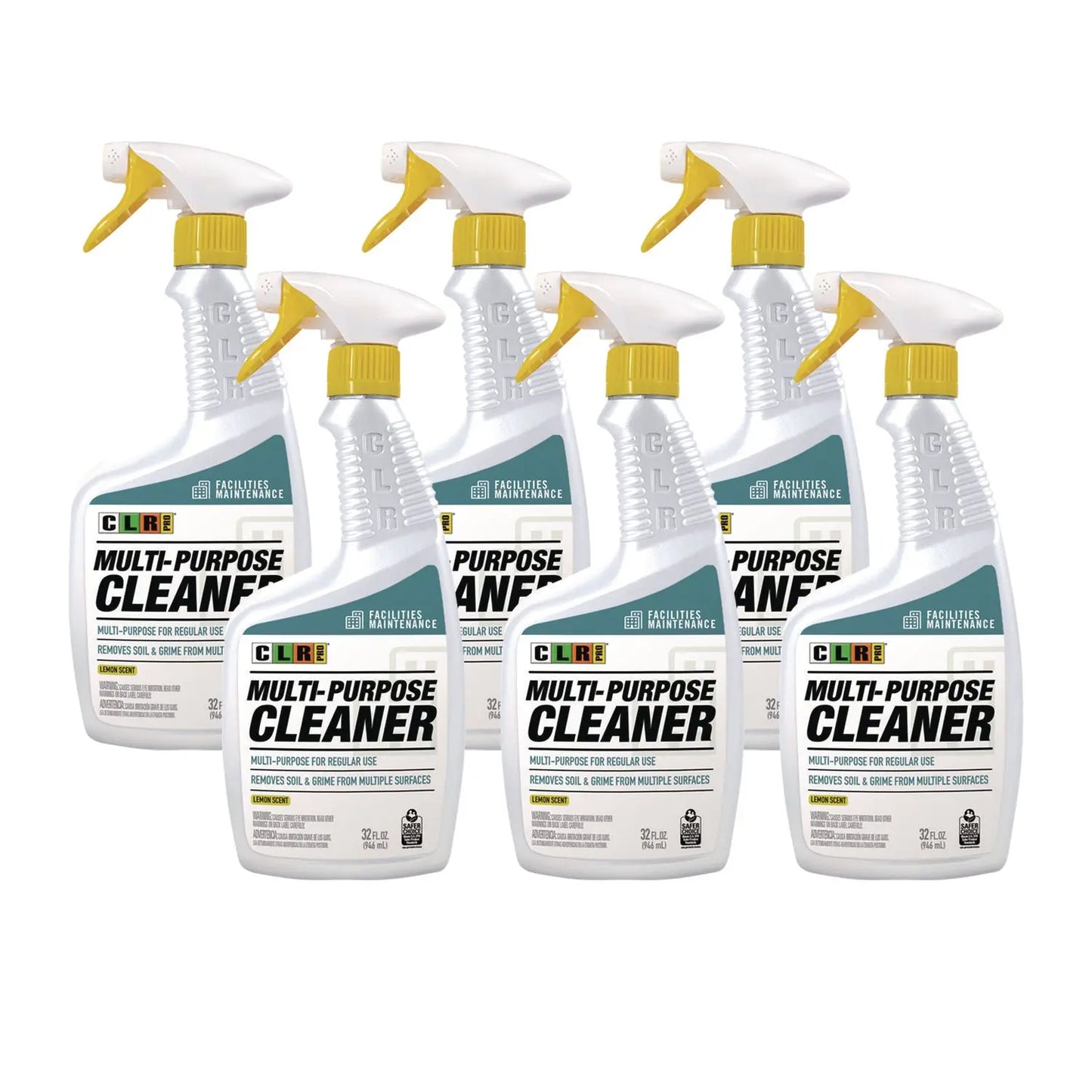 JELFMMPC326PRO Multi-Purpose Cleaner, Lemon Scent, 32 Oz Bottle, 6/carton CLR PRO