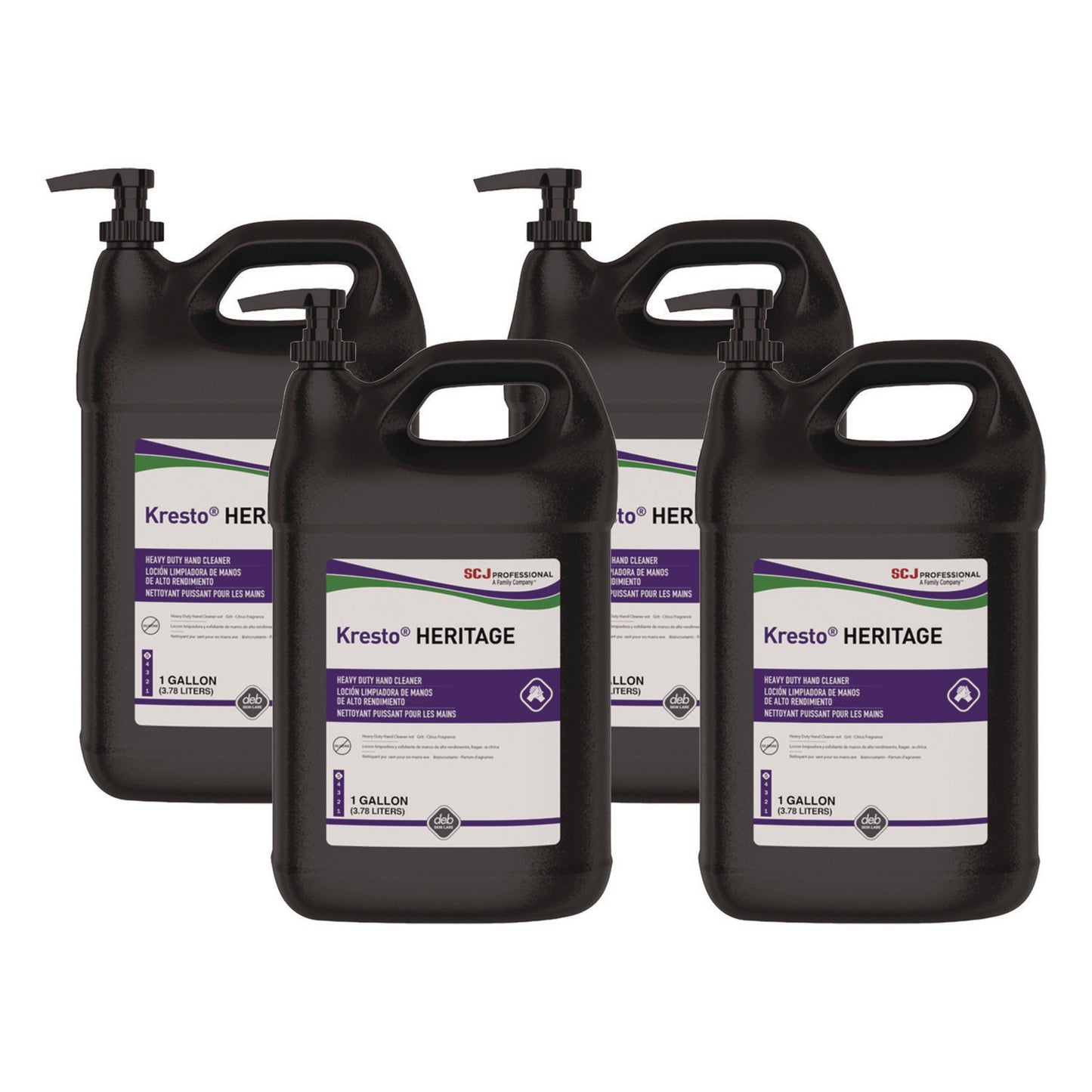 SJN9102 Kresto Heritage Heavy Duty Hand Cleaner Refill, Fresh Scent, 1 gal, 4/Carton