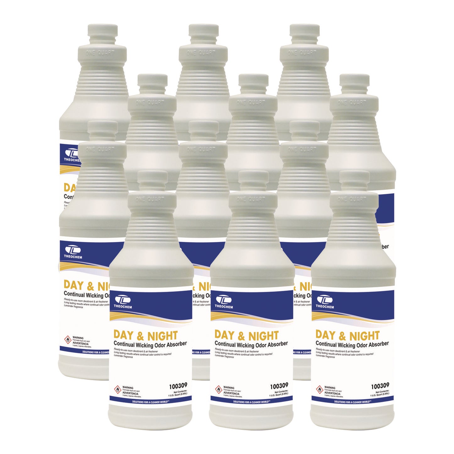 TOL309QT Day And Night Wicking Odor Absorber, 32 Oz Bottle, Lavender, 12/carton