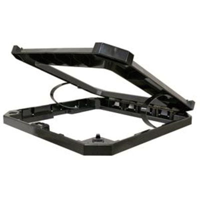 SGSFG3975L3BLA Stationary/Moving Collar for Container, Square, 26.25 x 26.25 x 4, Black