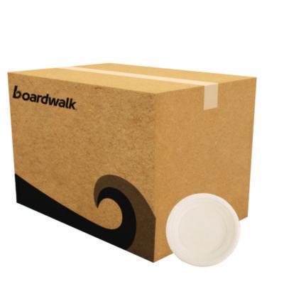 BWKPLATEWF6NPFA Bagasse PFAS-Free Dinnerware, Plate, Sugarcane, 6" dia, Tan, 1,000/Carton BOARDWALK