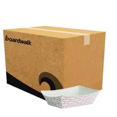 BWK30LAG050 Paper Food Baskets, 0.5 Lb Capacity, Red/white, 1,000/carton BOARDWALK