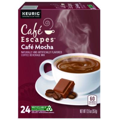 GMT6803 Cafe Escapes Mocha K-Cups, 24/box KEURIG DR PEPPER