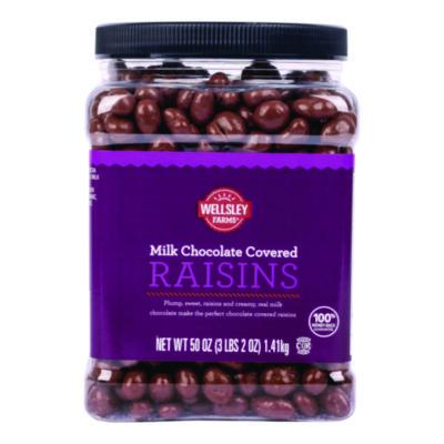 GRR22002345 Milk Chocolate Covered Raisins, 50 oz Jar