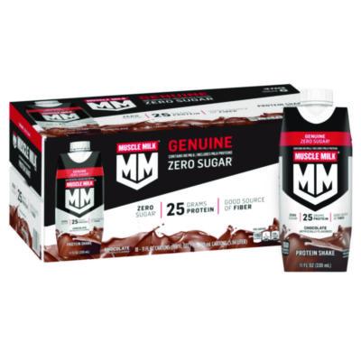 GRR22002378 Genuine Chocolate Protein Shake, 11 oz Carton, 18/Carton