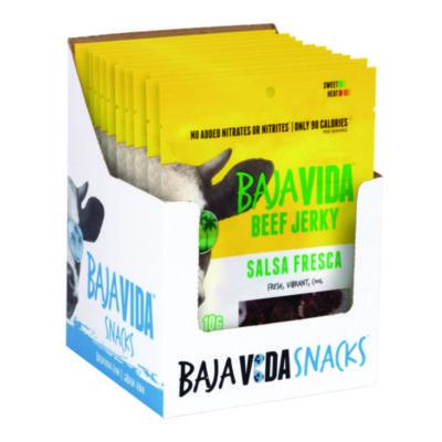 GRR22002305 Beef Jerky Salsa Fresca Snack Pack, Salsa Fresca, 1 oz Packet, 12/Carton