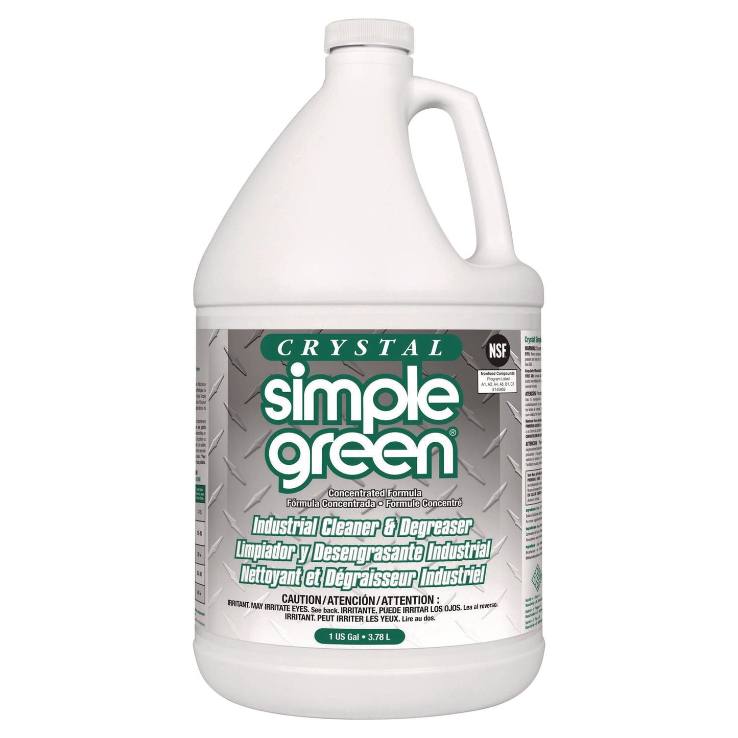 SMP19128 Crystal Industrial Cleaner/degreaser, 1 Gal Bottle, 6/carton Simple Green