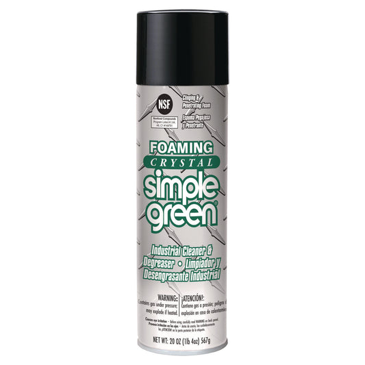 SMP19010 Foaming Crystal Industrial Cleaner and Degreaser, 20 oz Aerosol Can, 12/Carton