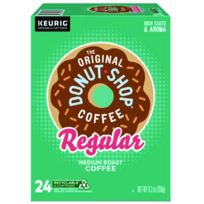 DIE60052101 Donut Shop Coffee K-Cups, Regular, 24/box KEURIG DR PEPPER