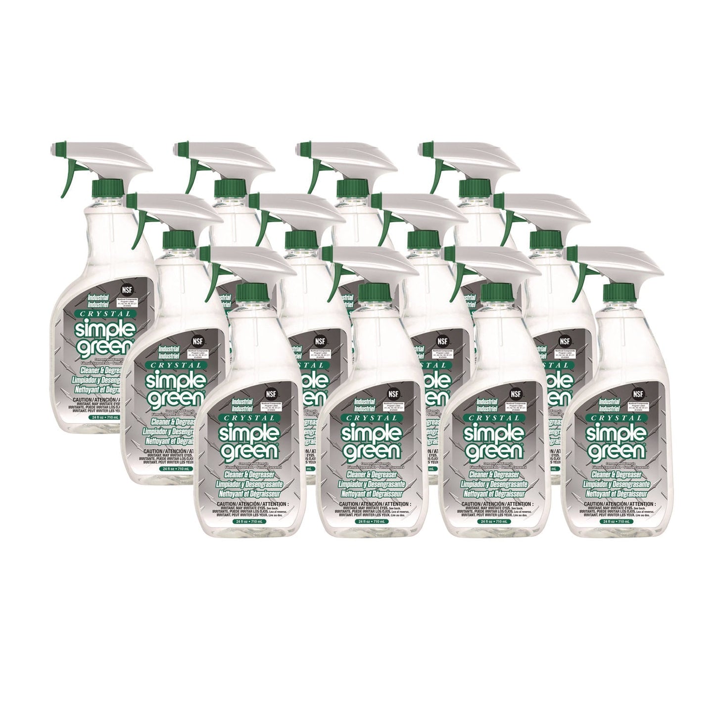 SMP19024 Crystal Industrial Cleaner/degreaser, 24 Oz Spray Bottle, 12/carton Simple Green