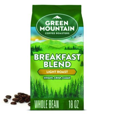 GMT7567EA Breakfast Blend Whole Bean Coffee, 18 oz Bag GREEN MOUNTAIN COFFEE ROASTERS