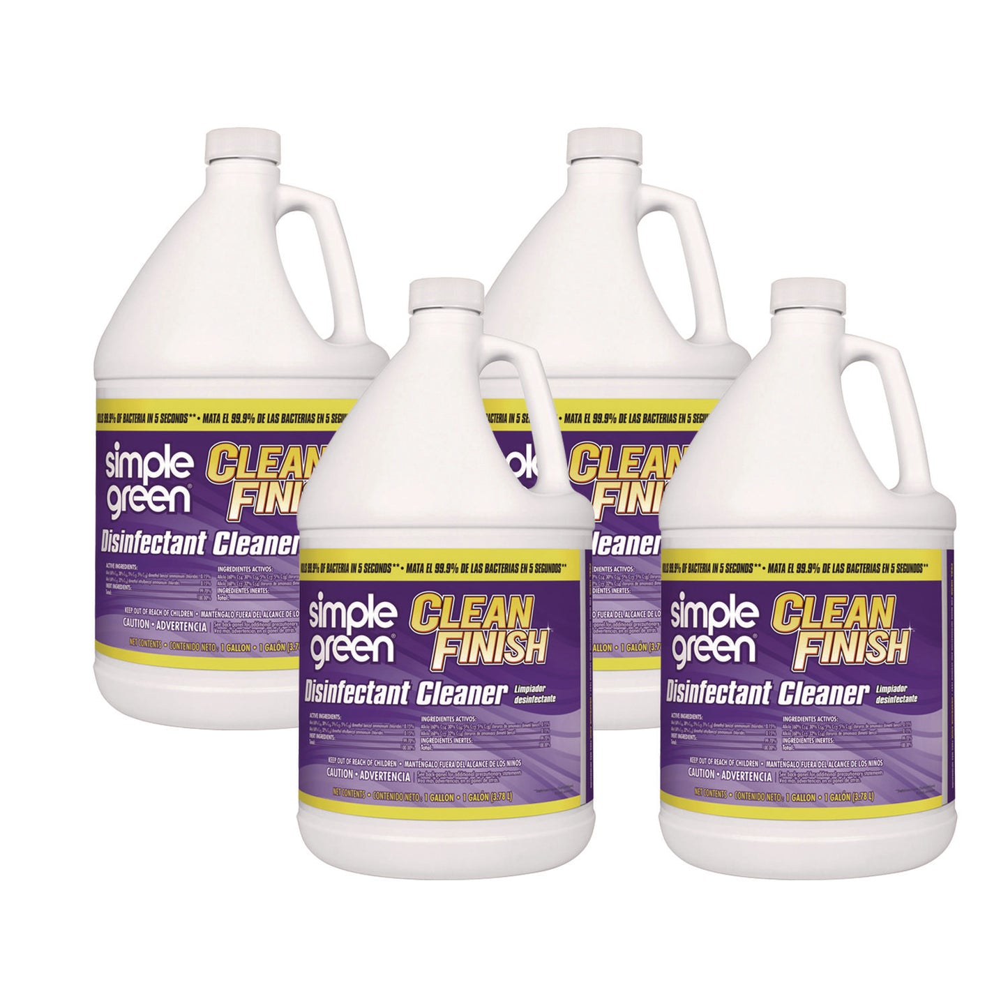 SMP01128 Clean Finish Disinfectant Cleaner, Herbal, 1 gal Bottle, 4/Carton