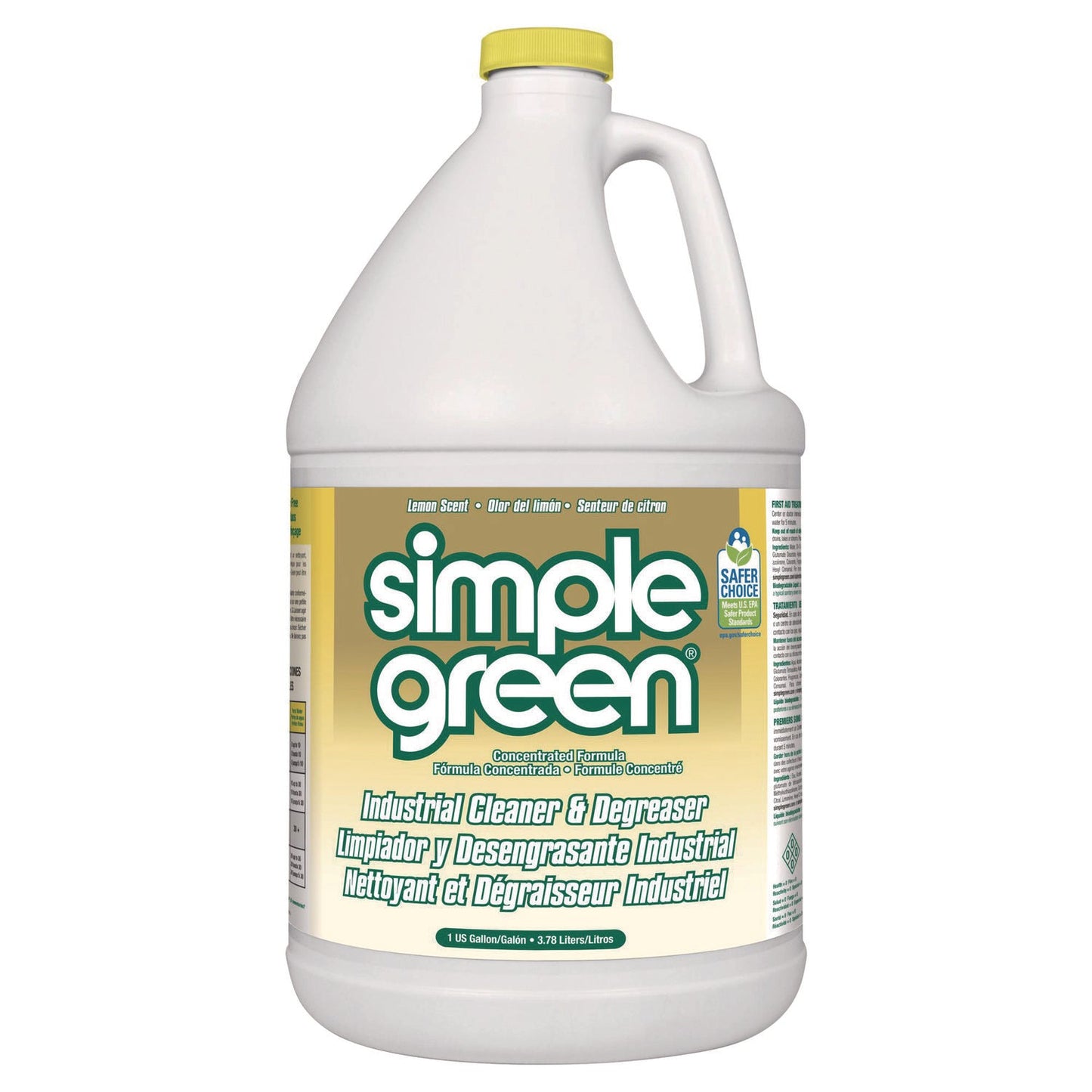 SMP14010 Industrial Cleaner And Degreaser, Concentrated, Lemon, 1 Gal Bottle, 6/carton Simple Green