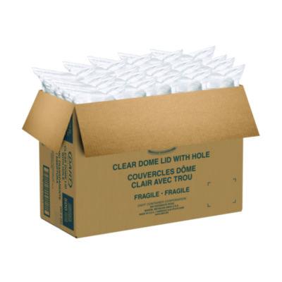 SCCDL639 Plastic Dome Lid, Fits 32 oz Cold Cups, Clear, 25/Sleeve, 20 Sleeves/Carton