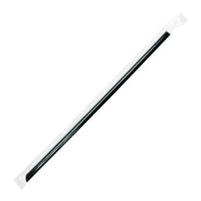KRTC9035 Jumbo Straws, 9", Plastic, Black, 2,000/Carton KARAT BY LOLLICUP