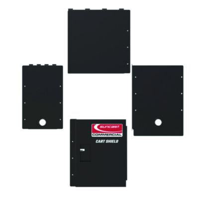 SUAPUCCS1937 Utility Cart Shield, 19" x 37" for PUCSD1937, PUCHD1937, Steel, Black