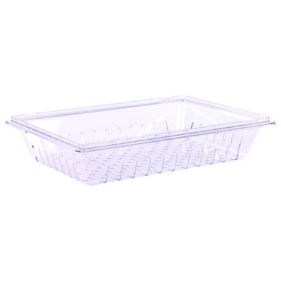 CFS1062807 StorPlus Polycarbonate Food Storage Container Colander, 18 x 26 x 5, Clear, Plastic CFS BRANDS