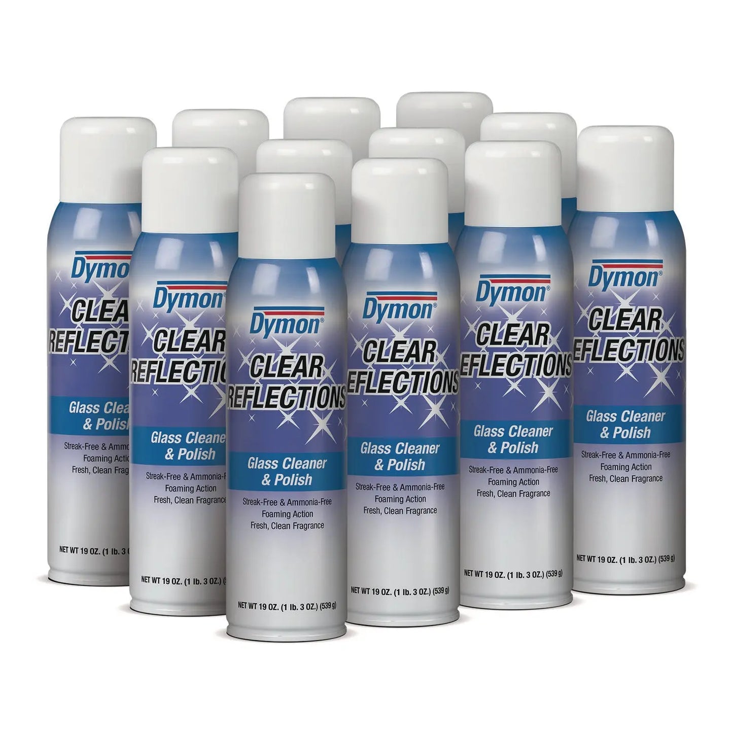 ITW38520 Clear Reflections Mirror And Glass Cleaner, 20 Oz Aerosol Spray, 12/carton Dymon