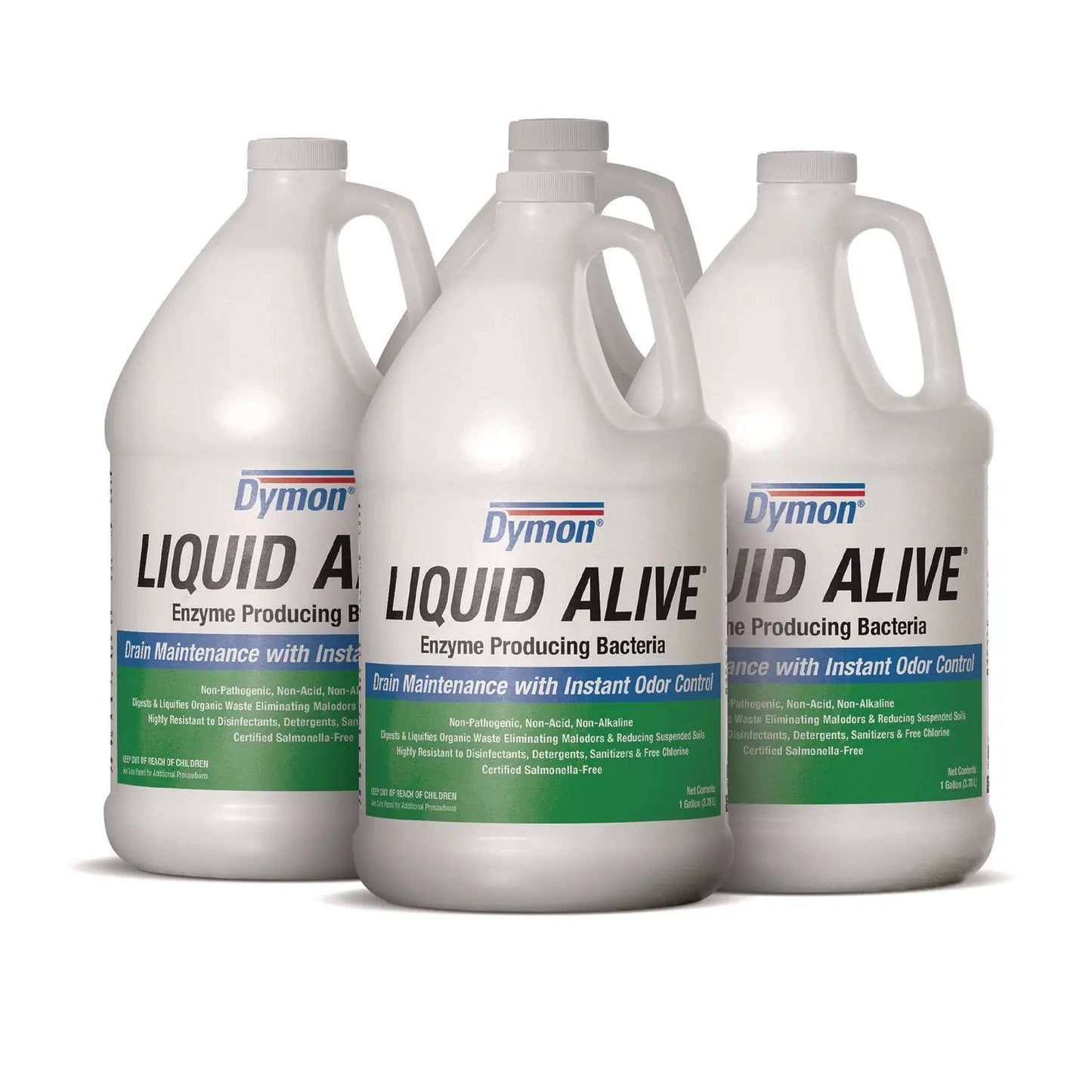 ITW23301 Liquid Alive Enzyme Producing Bacteria, 1 Gal Bottle, 4/carton Dymon