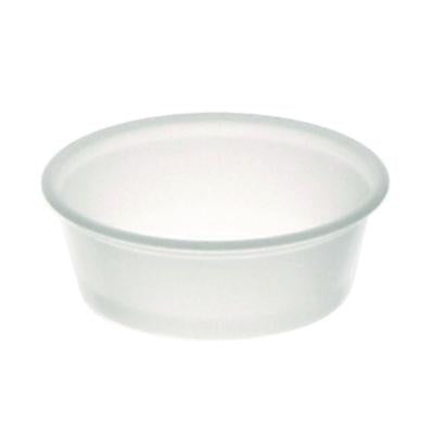 PCTSPP150 Plastic Portion Cup, 1.5 oz, Translucent, 125/Sleeve, 20 Sleeves/Carton