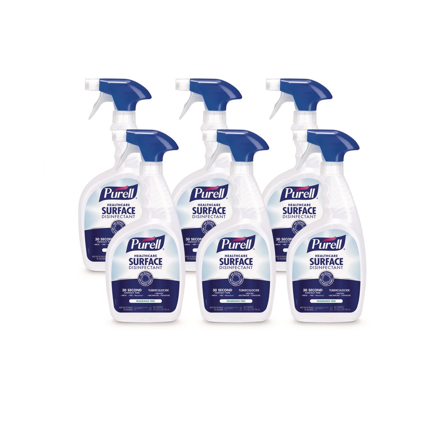 GOJ334006CT Healthcare Surface Disinfectant, Fragrance Free, 32 Oz Spray Bottle, 6/carton