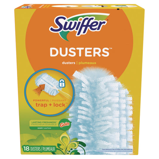 PGC99058 Dusters Refill, Dust Lock Fiber, Blue, Gain Original Scent, 18/Pack