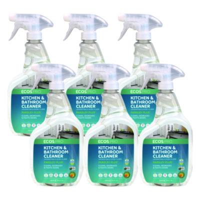 EOPPL97466CT Parsley Plus All-Purpose Kitchen and Bathroom Cleaner, Parsely Scent, 32 oz Spray Bottle, 6/Carton EARTH FRIENDLY PRODUCTS