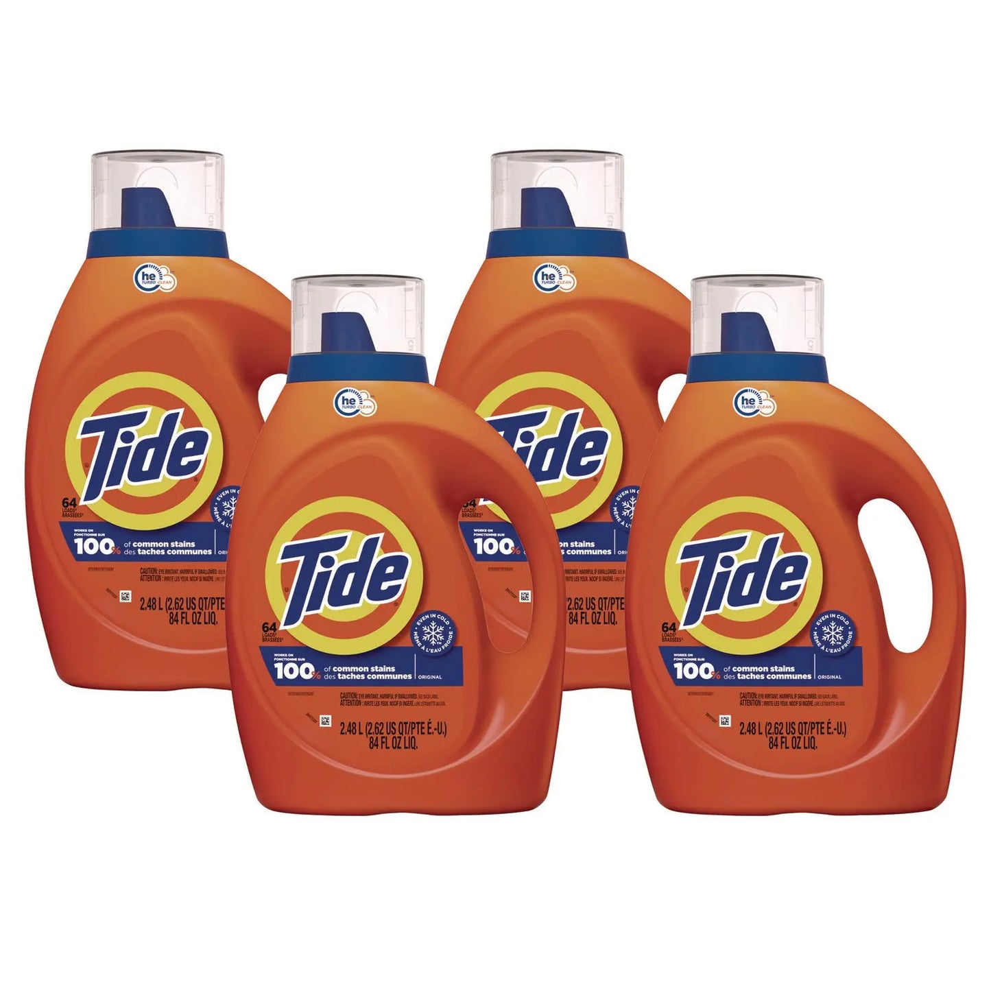 PGC12110CT HE Laundry Detergent, Original Scent, Liquid, 64 Loads, 80 oz Bottle, 4/Carton Tide