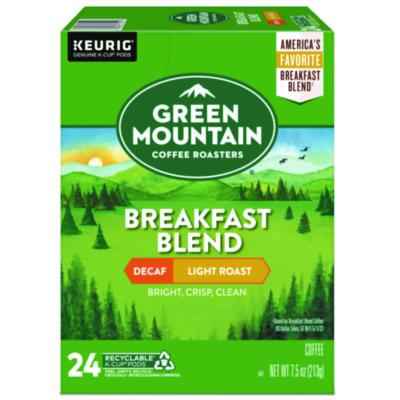 GMT7522 Breakfast Blend Decaf Coffee K-Cups, 24/box