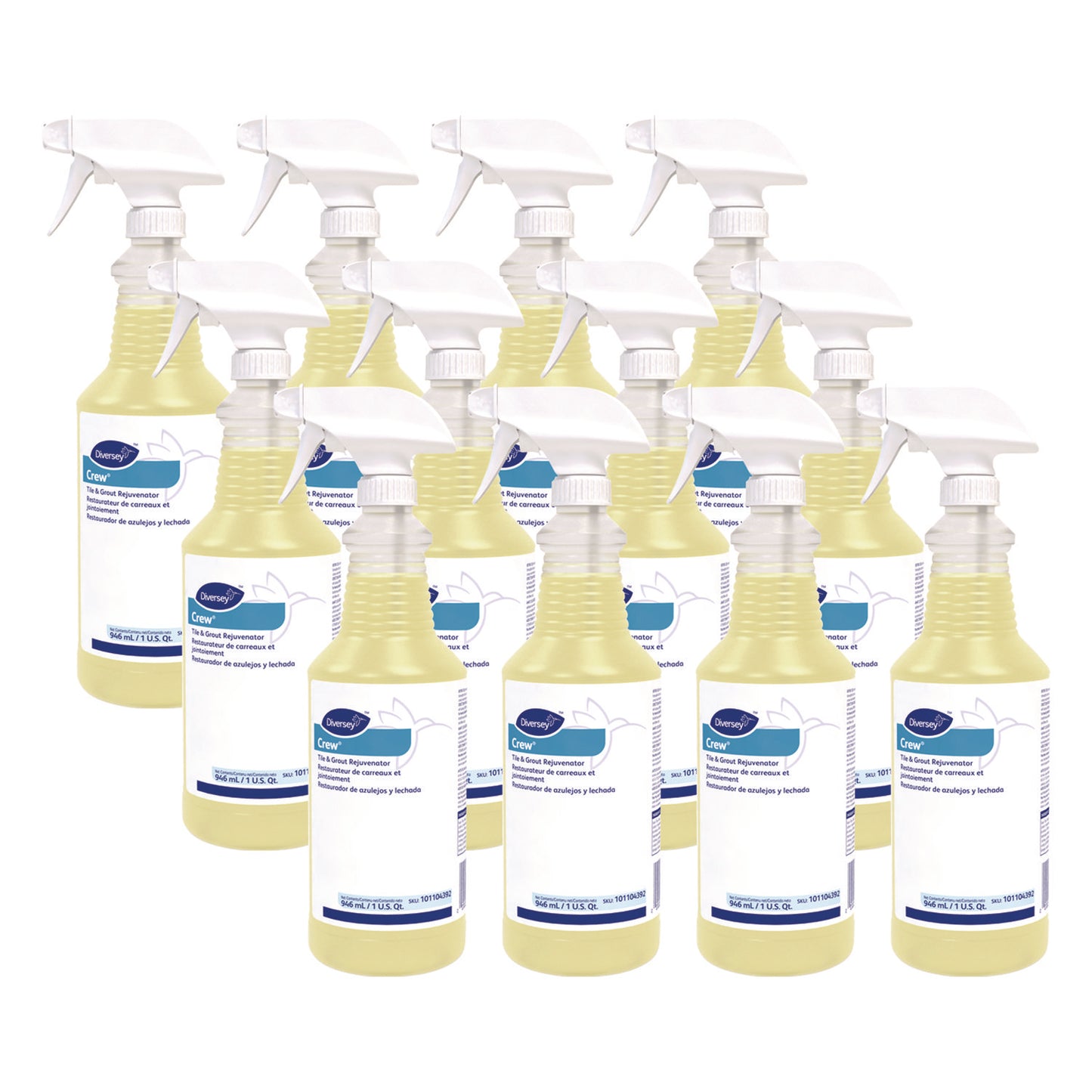 DVO101104392 Crew Tile and Grout Rejuvenator, 32 oz. Spray Bottle, 12/Carton